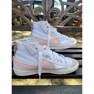 Nike Blazer Mid Shoes Womens Size 9.5 High‎ Top Retro 2022 Leather DA471-101